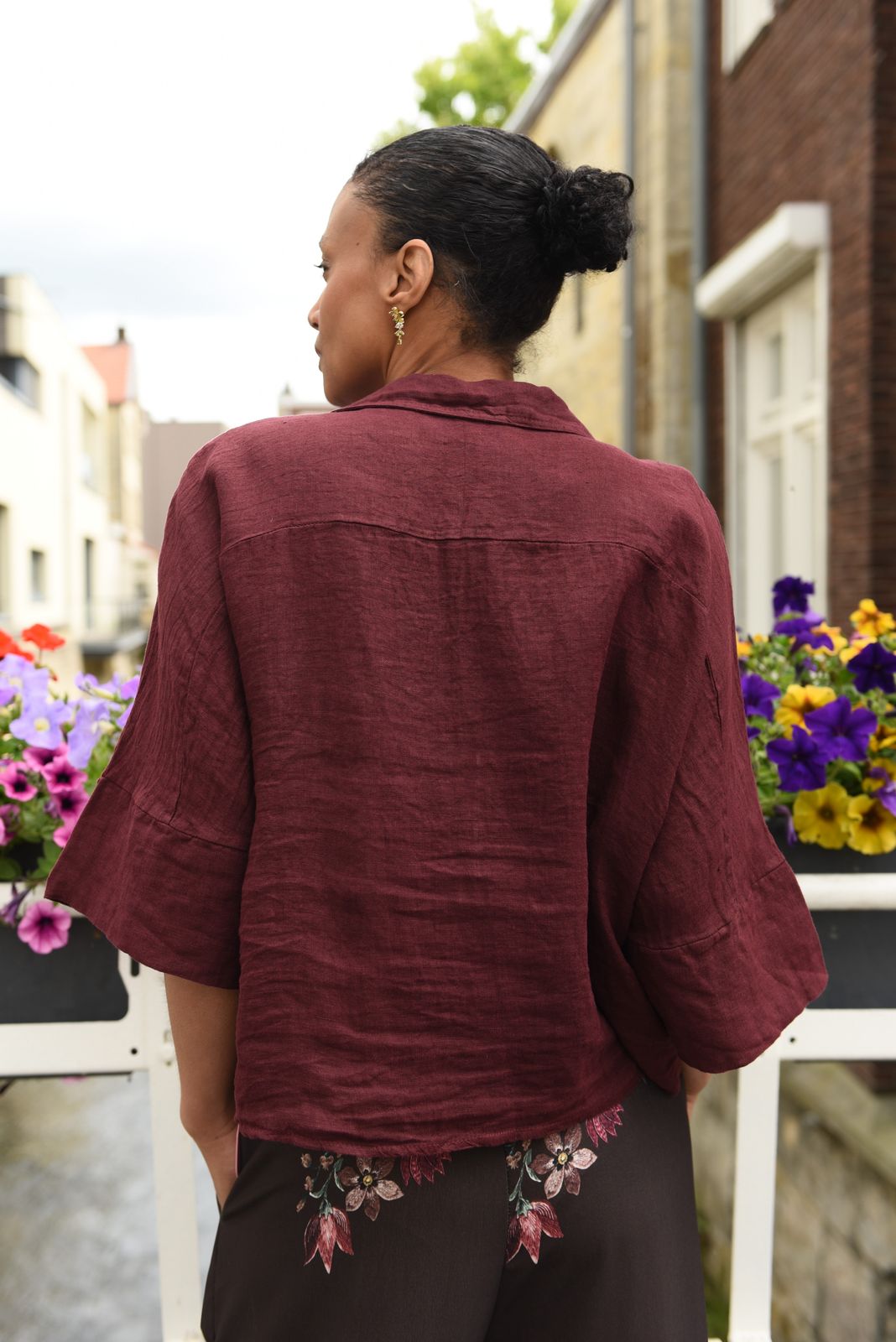 Luzerna Blouse in 3 kleuren 100% Linnen