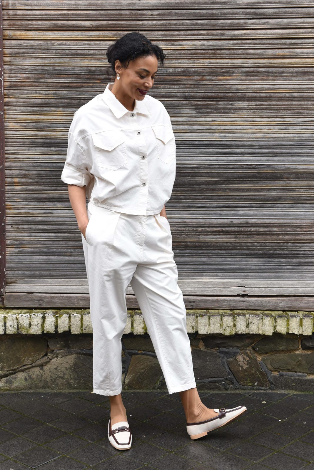 Mika Spijkerlook Blouse in 2 kleuren