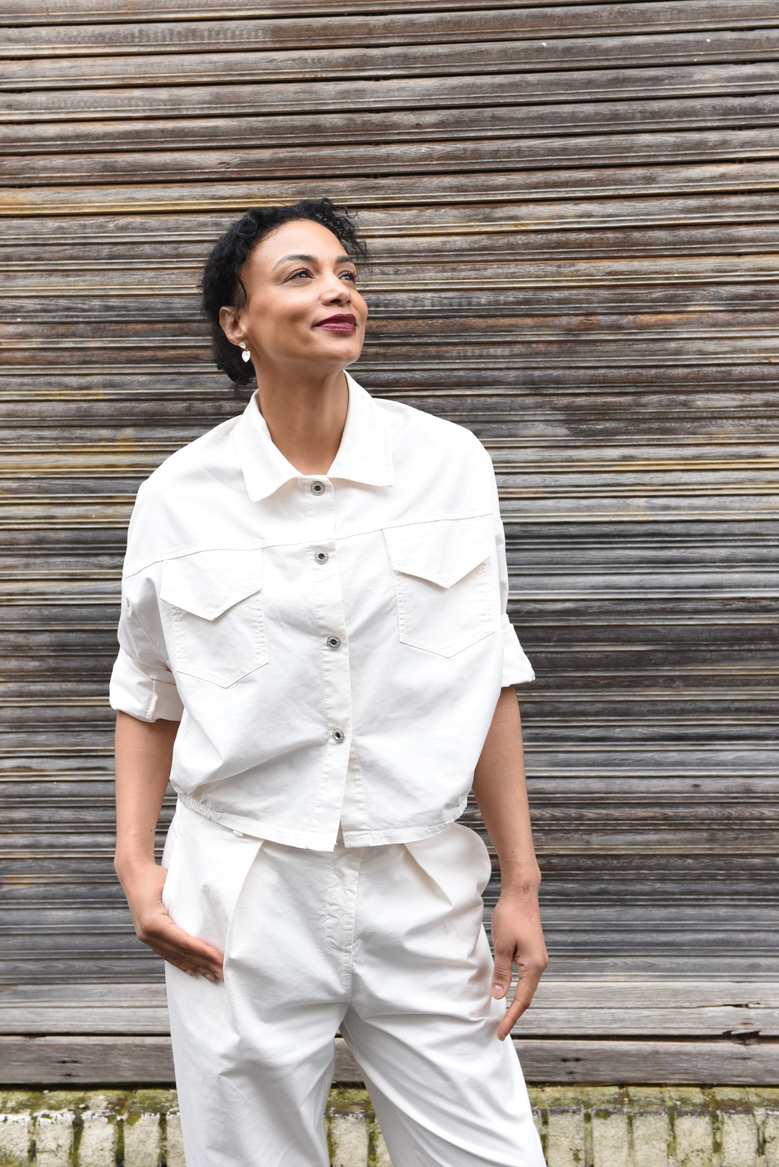 Mika Spijkerlook Blouse in 2 kleuren