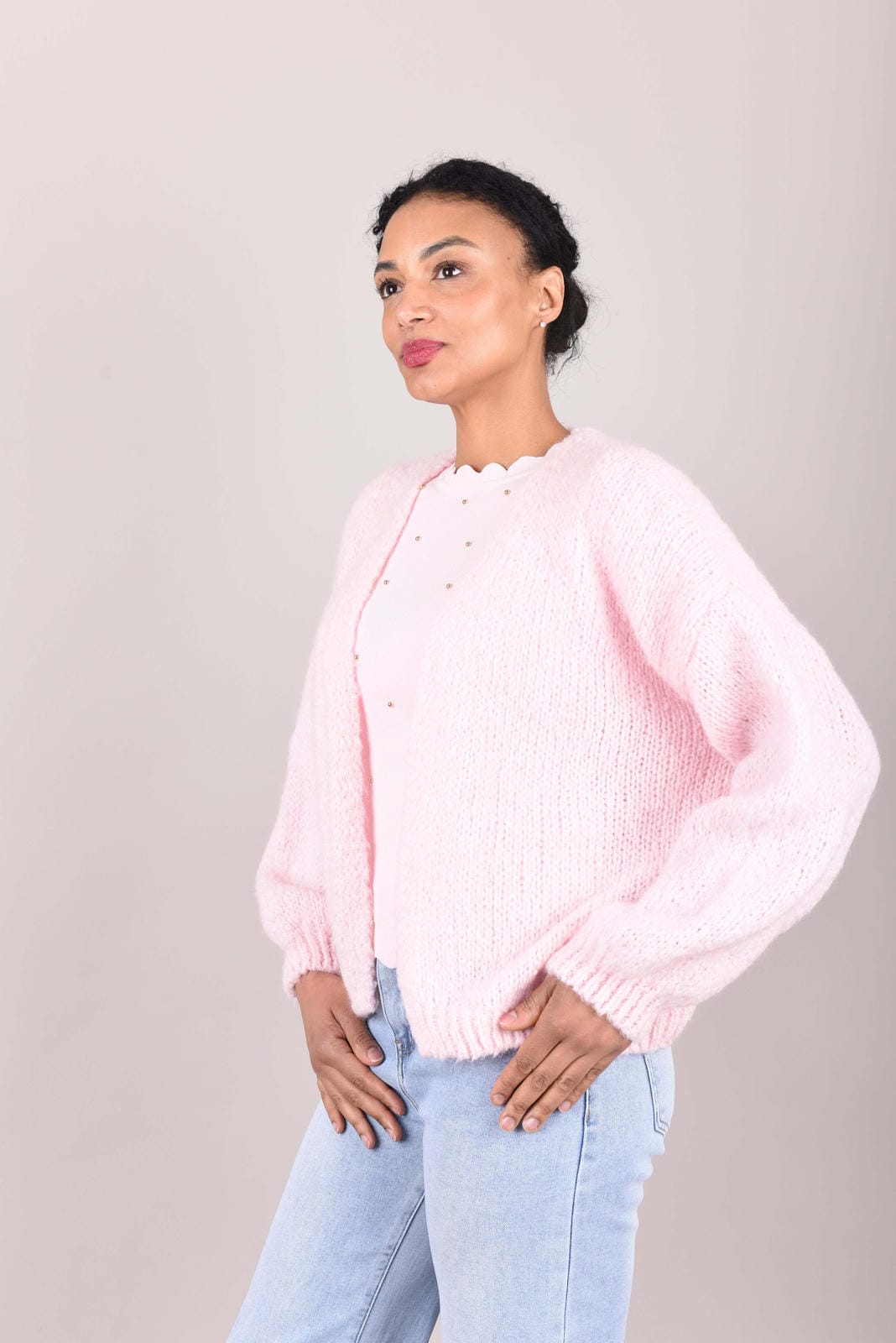 Prime Vest met grove breistructuur