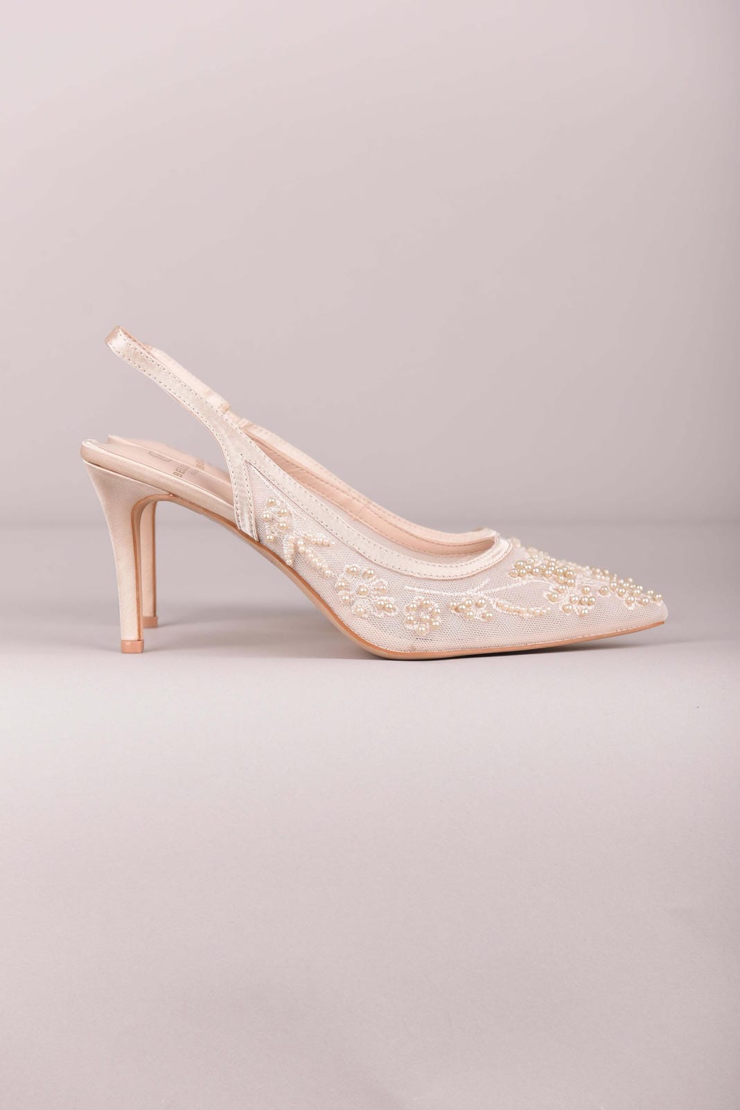 Norino Slingback Pumps met pareldetails