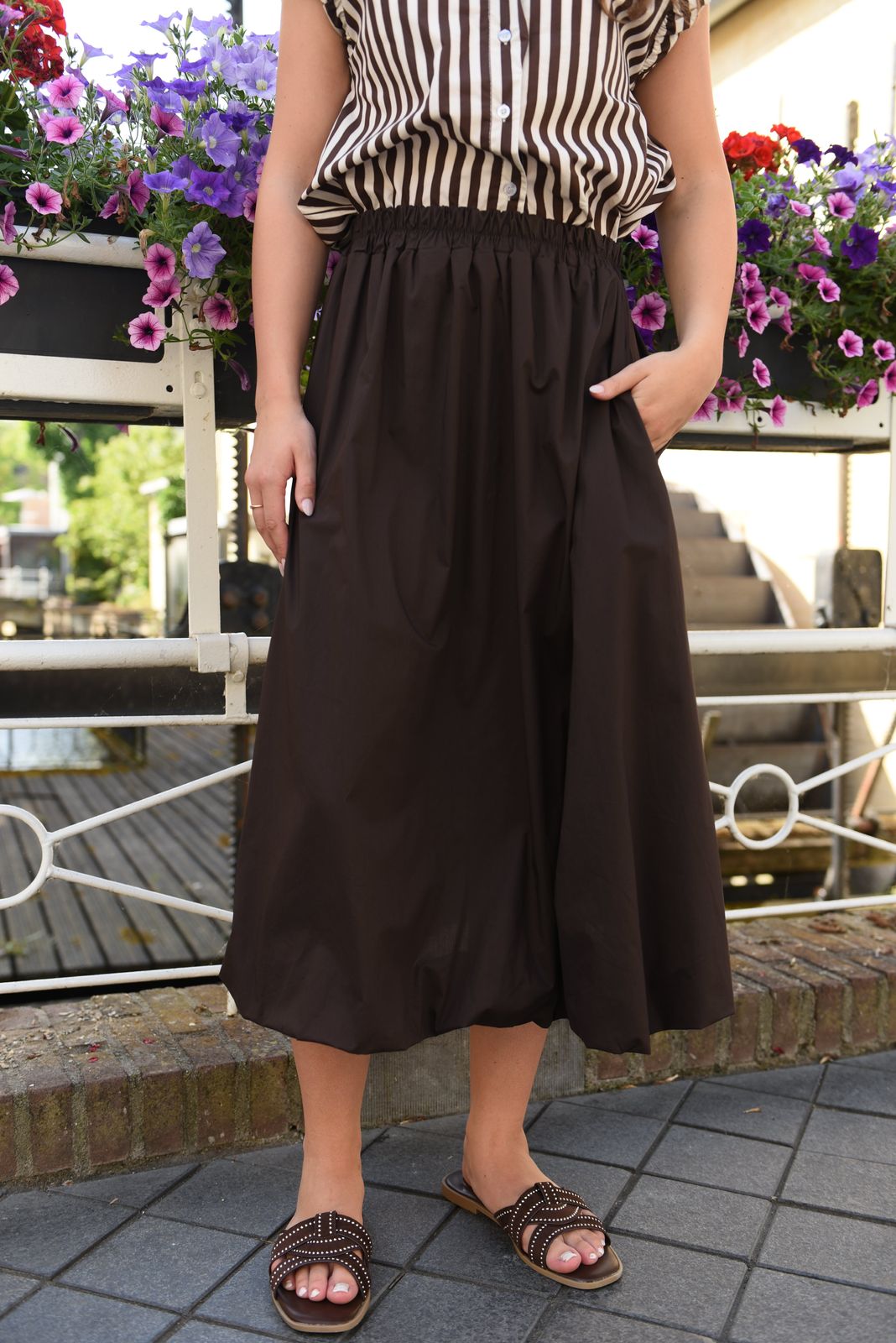 Balloon Rok in 3 kleuren 100% Katoen
