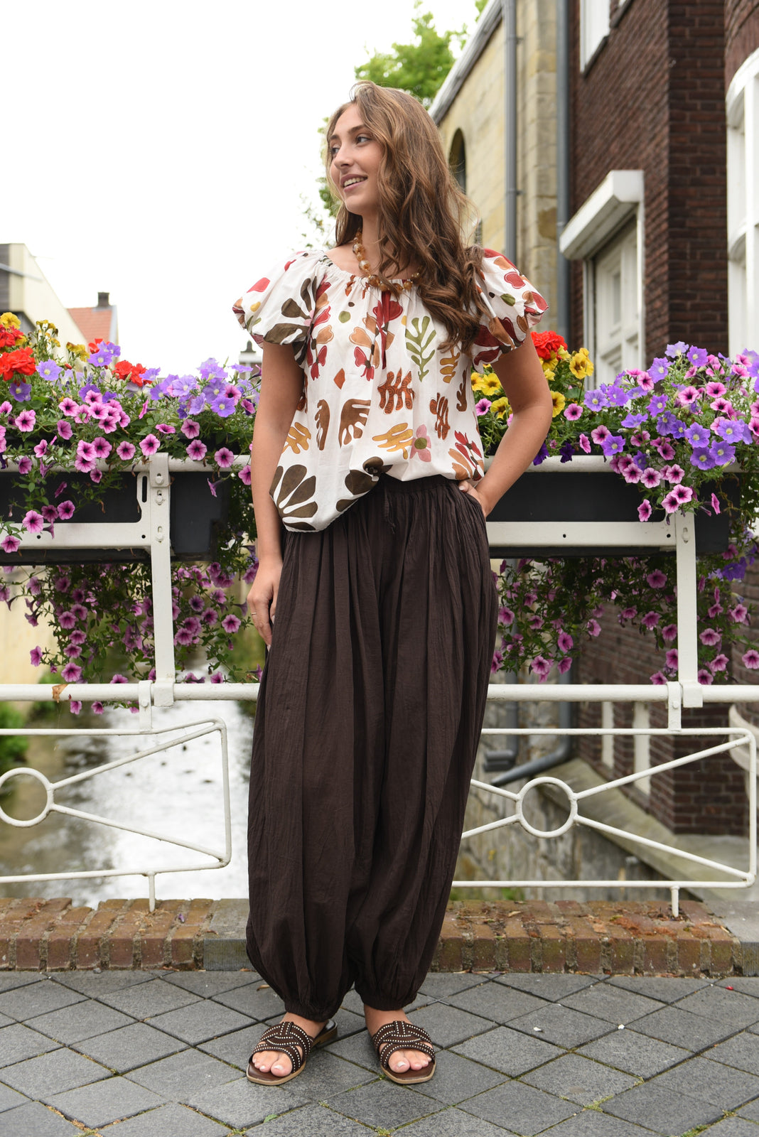 Rococo Broek in 2 kleuren 100% Katoen