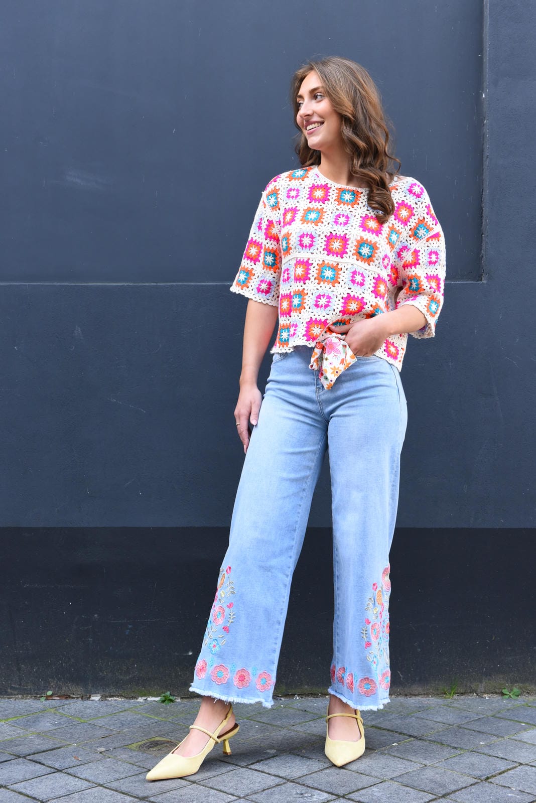 Miso top met korte mouwen