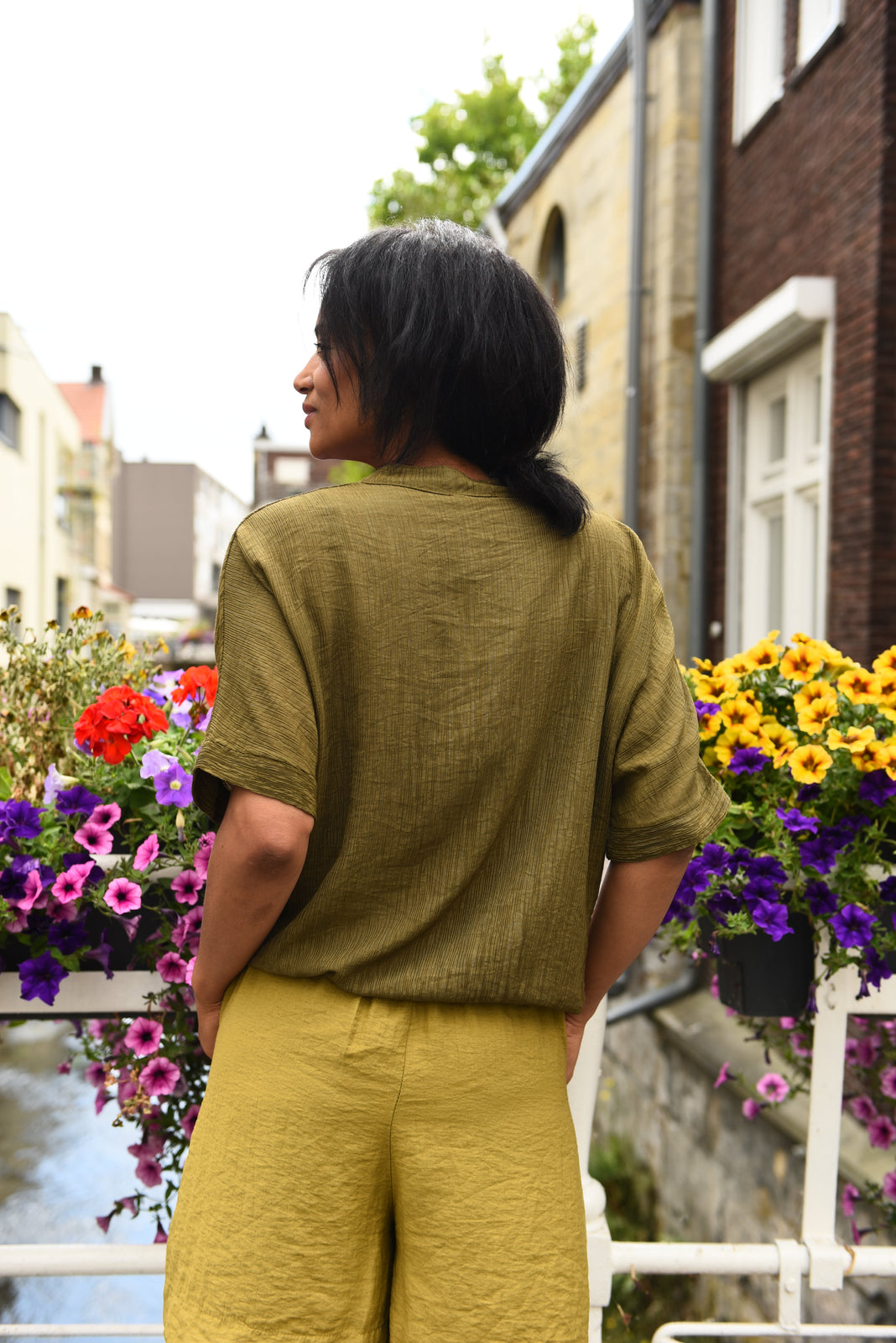 Mandarin Blouse in 3 kleuren