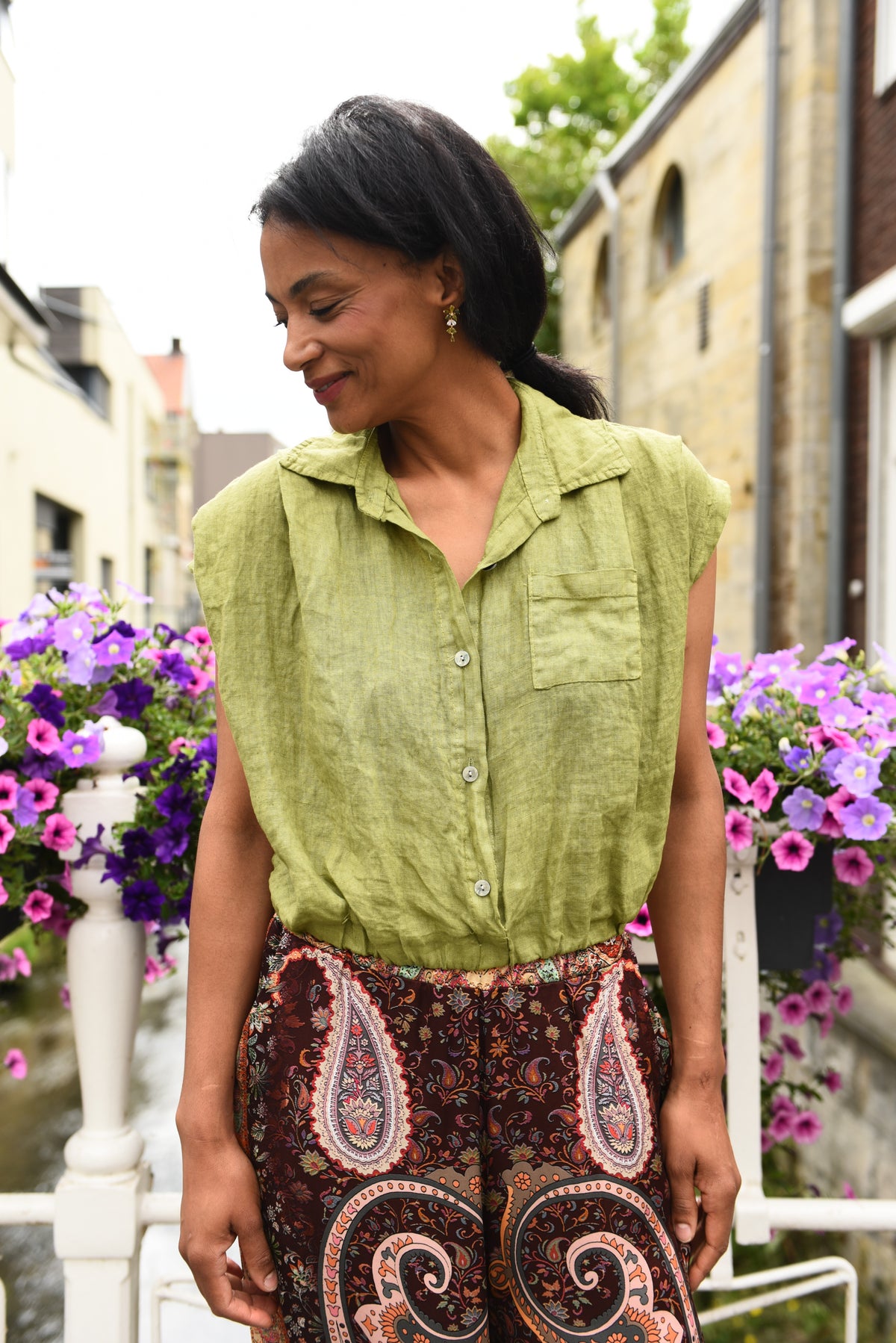 Masha Top in 6 kleuren 100% Linnen