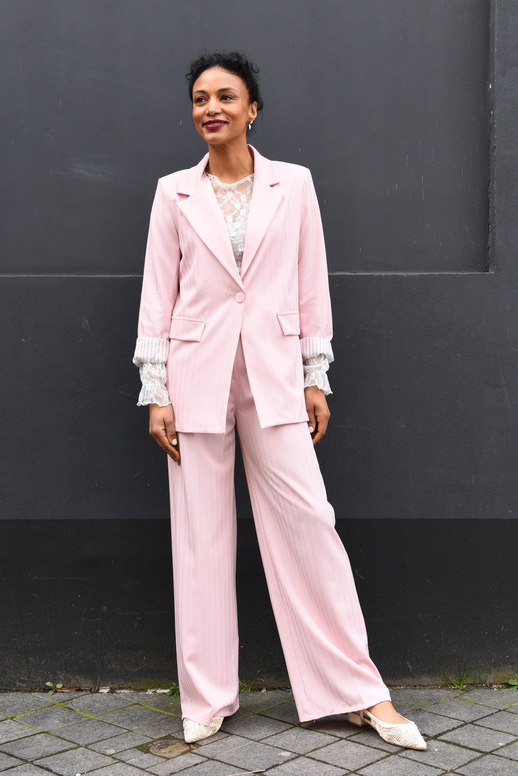 Chica Blazer en Pantalon Set in 2 kleuren