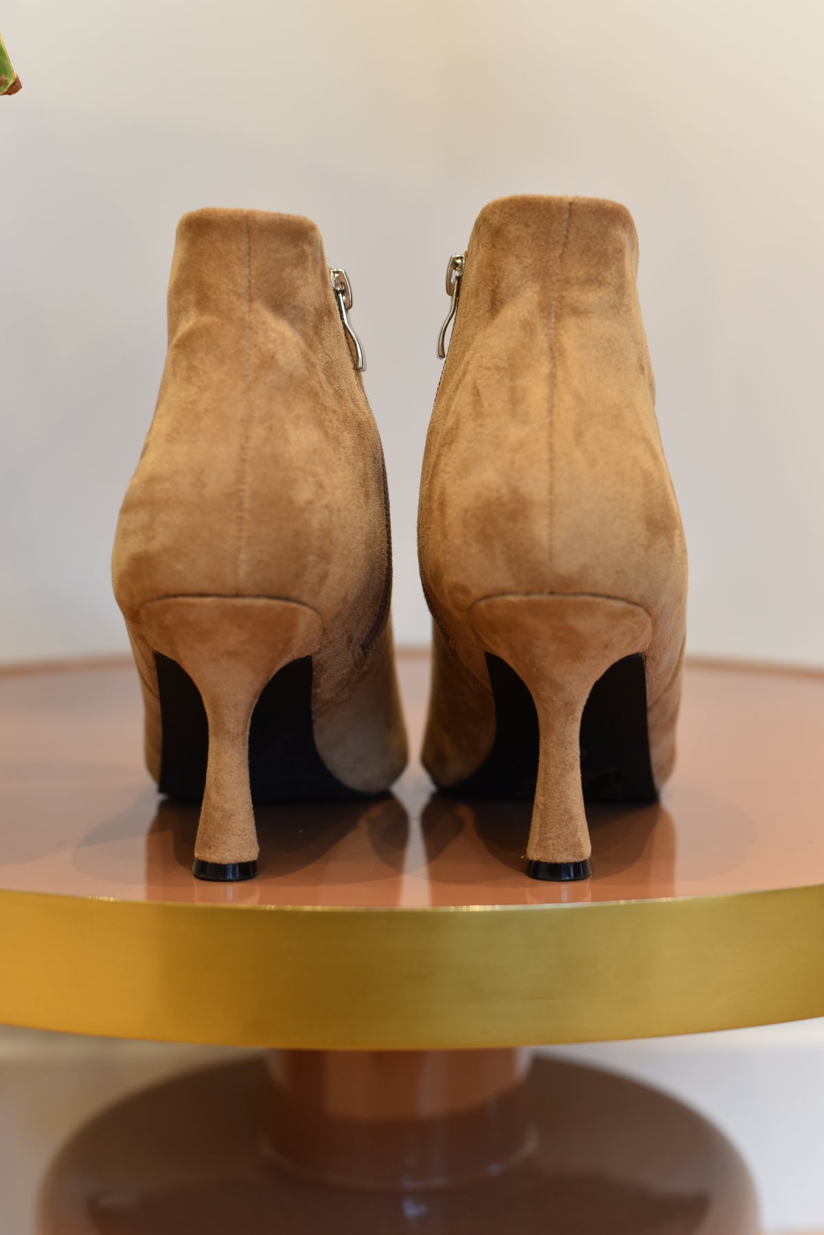 Monaco suède look enkellaarsjes in 4 kleuren