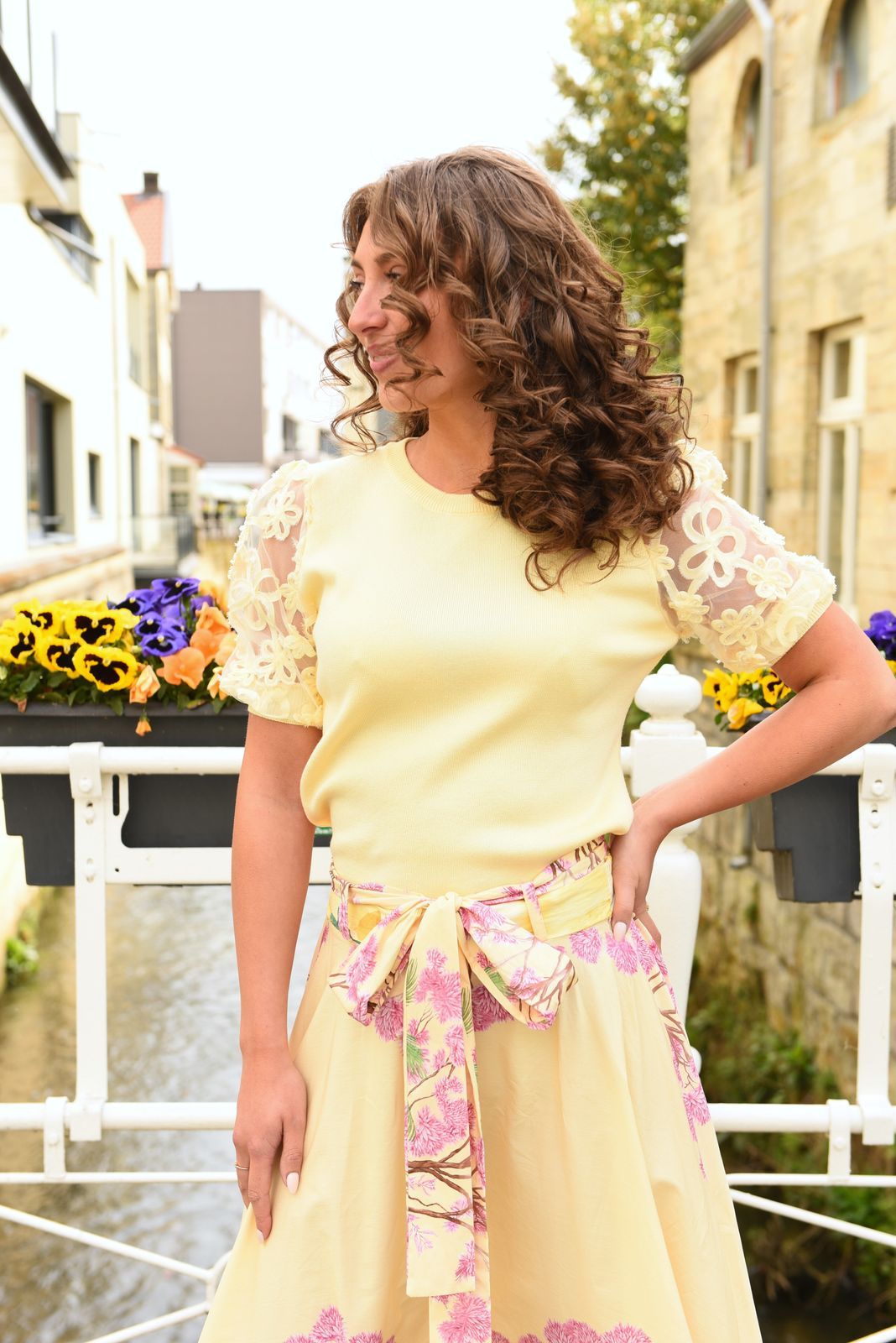 Blush Lace Sleeve Top in 3 kleuren