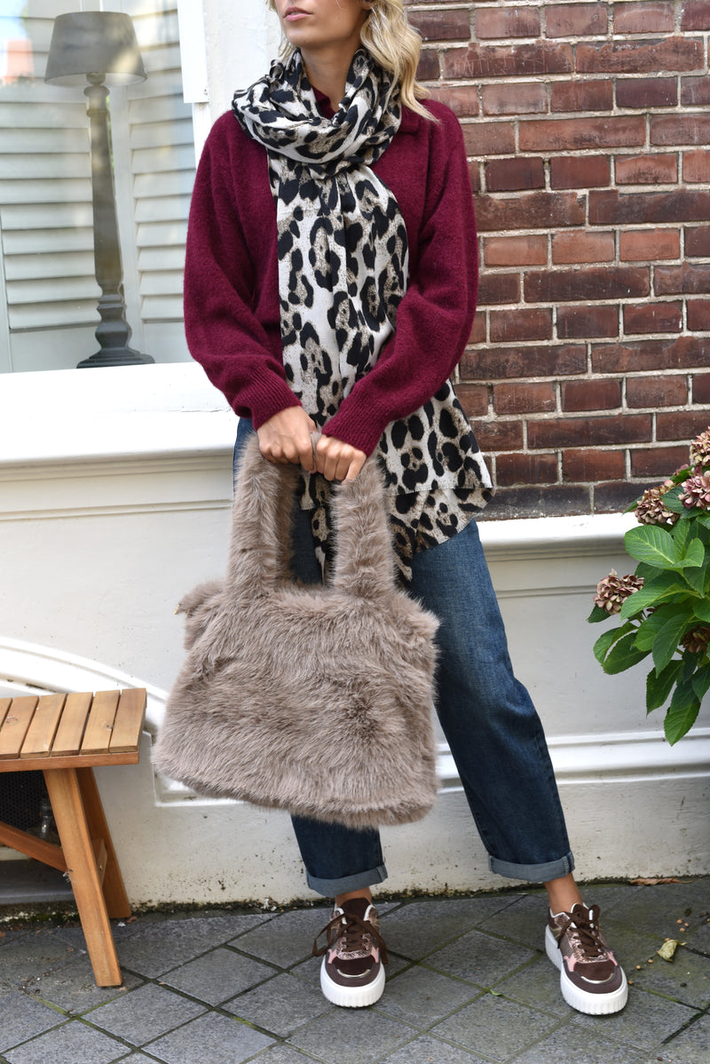 Pina Faux Fur handtas