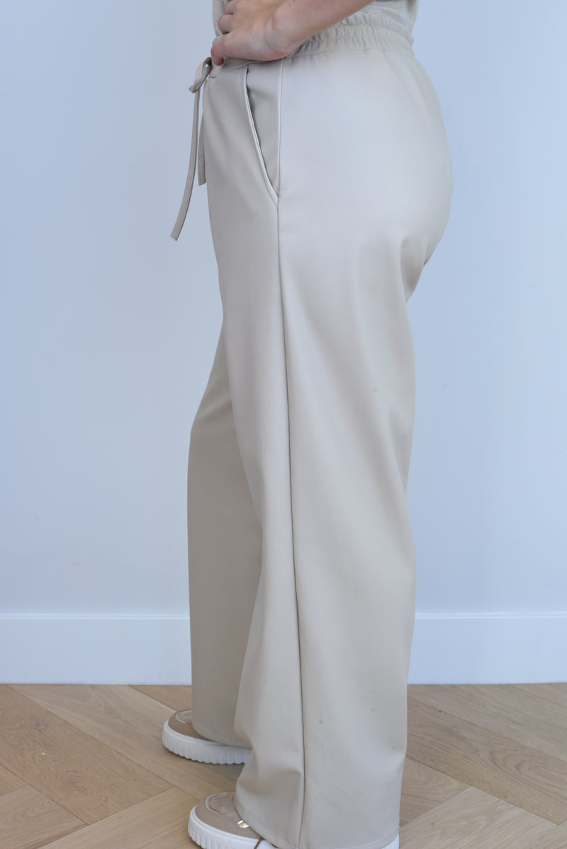 Bente lederlook broek in 3 kleuren