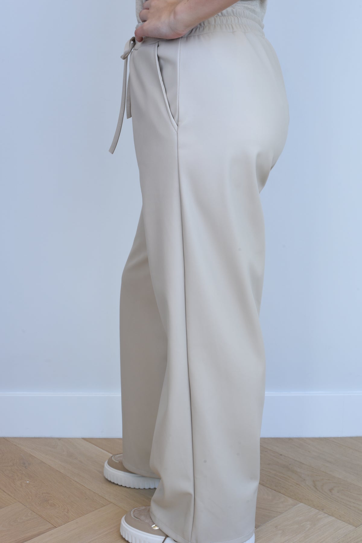 Bente lederlook broek in 3 kleuren