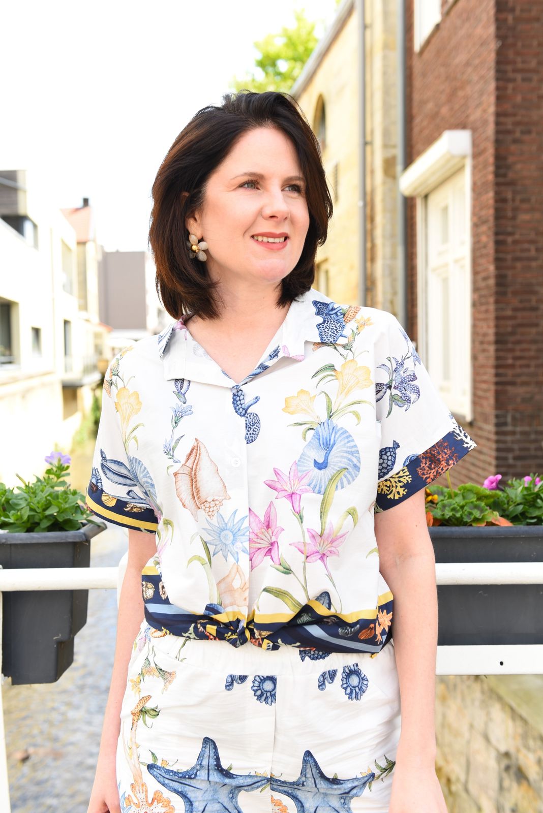 Sea Breeze Blouse in 2 kleuren 100% Katoen