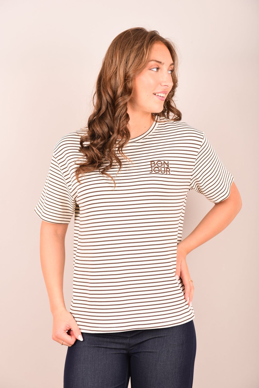 Bonjour T-Shirt Katoen
