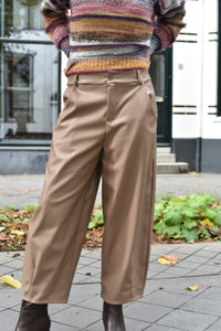 Bonida lederlook broek in 2 kleuren