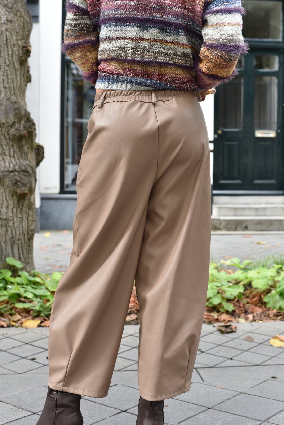 Bonida lederlook broek in 2 kleuren