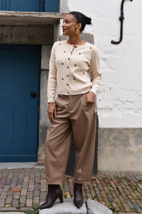 Bonida lederlook broek in 2 kleuren