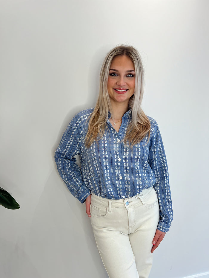Navy blouse