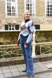 Sera trui met ruitpatroon