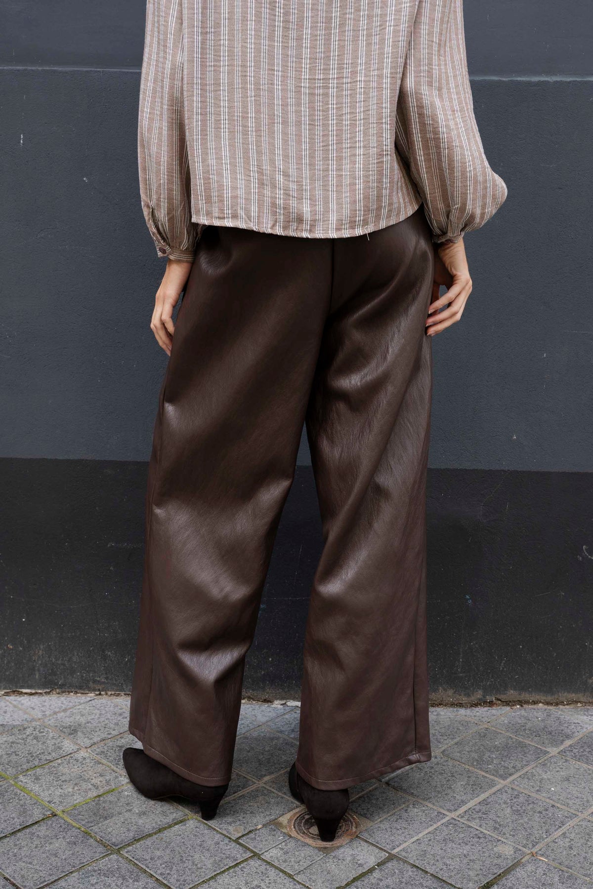 Cayetana Leather Broek