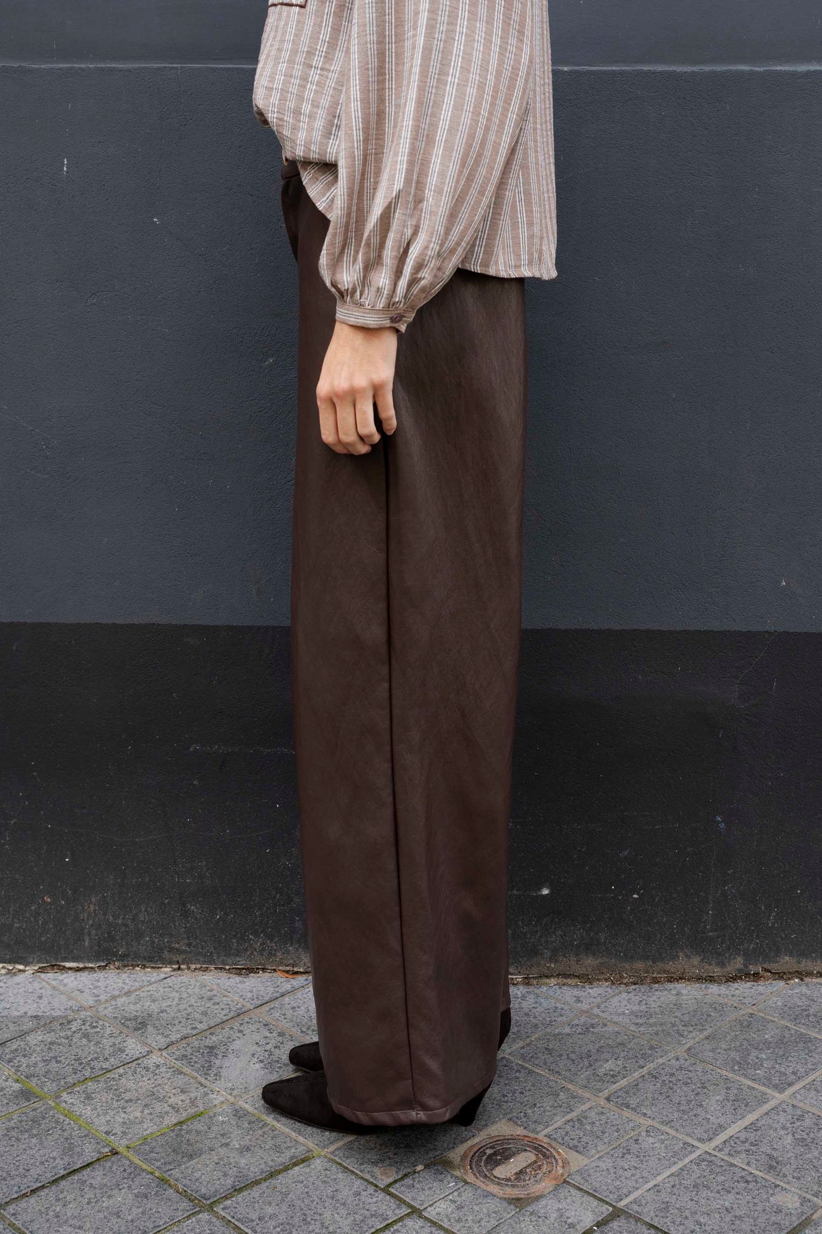 Cayetana Leather Broek