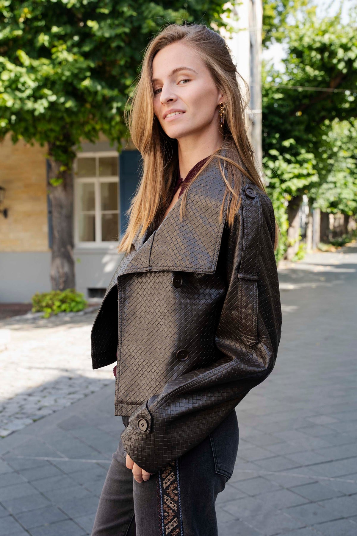 Calvessa Intrecciato Jacket