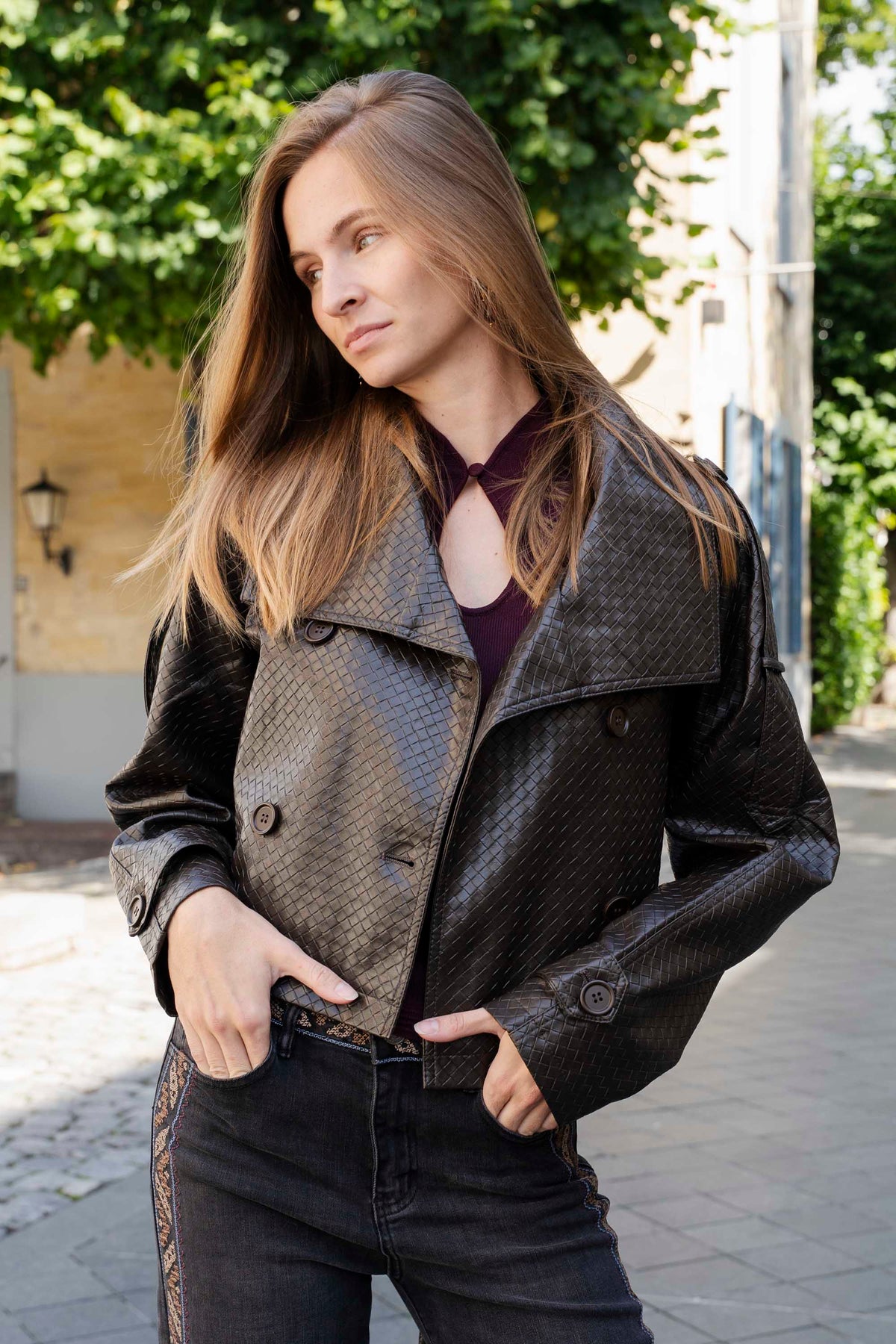 Calvessa Intrecciato Jacket