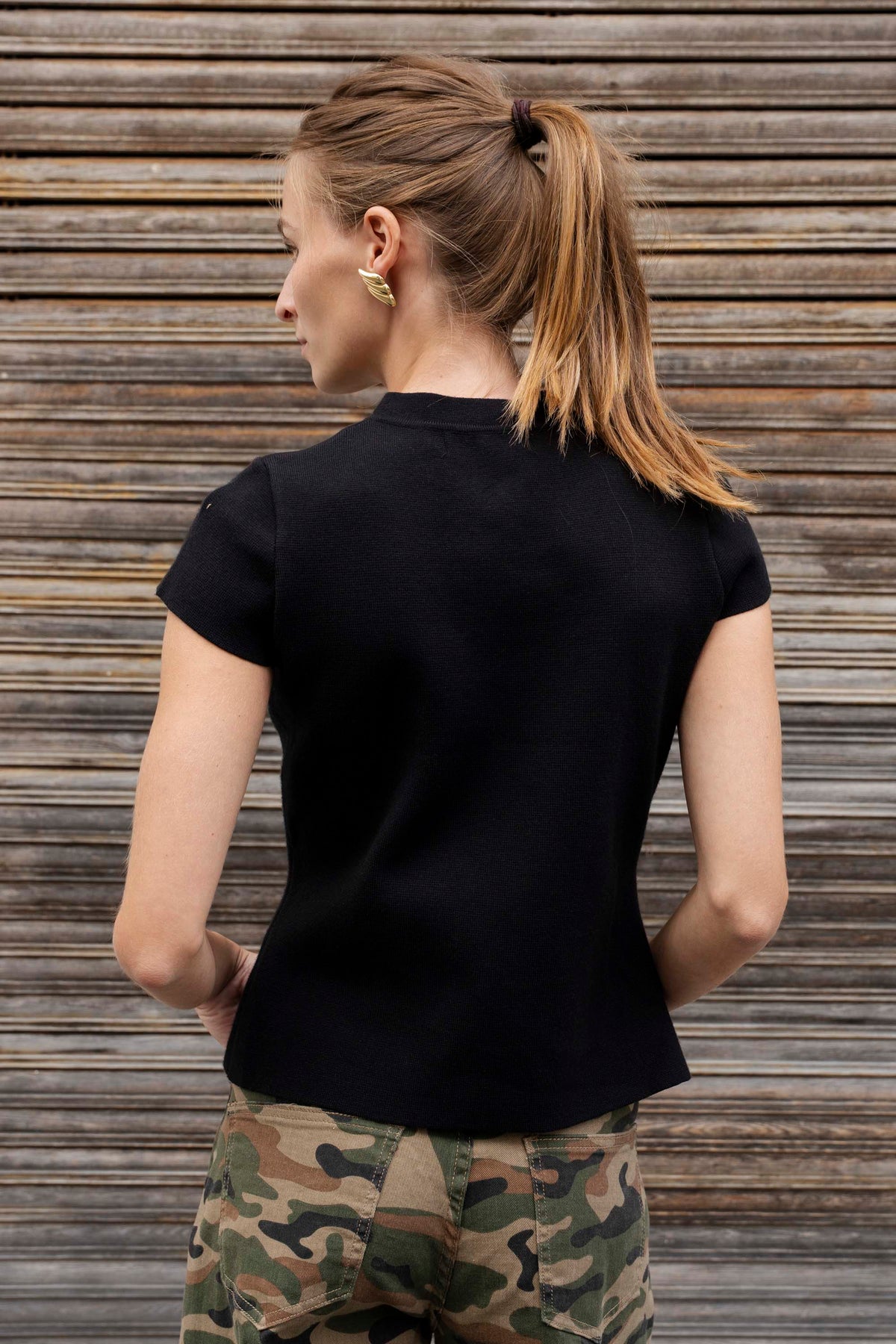 Zalika Button-Front Top