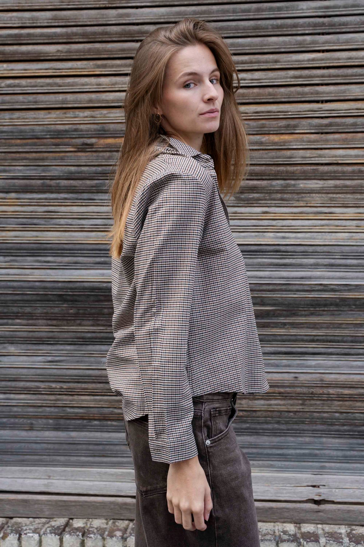 Vespera Checked Blouse