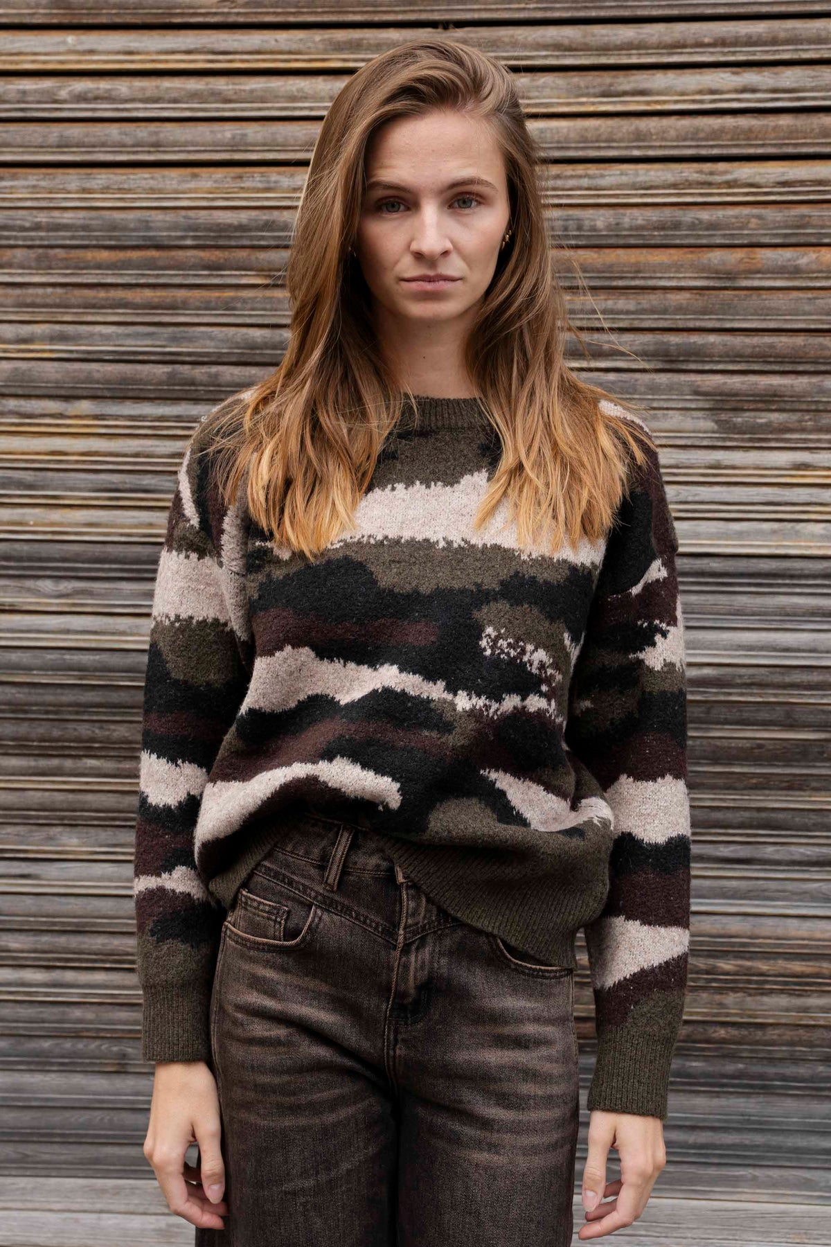 Orlienne Camouflage Trui