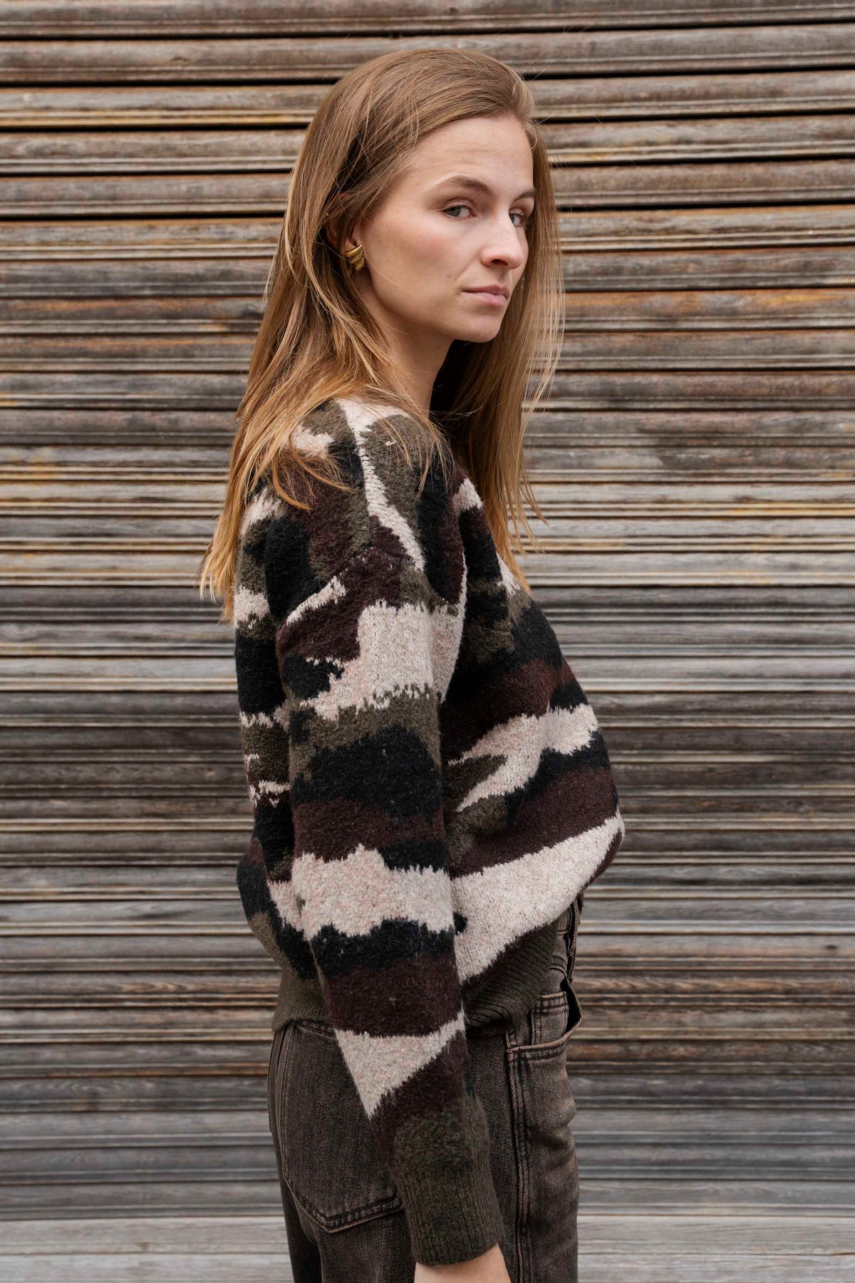 Orlienne Camouflage Trui