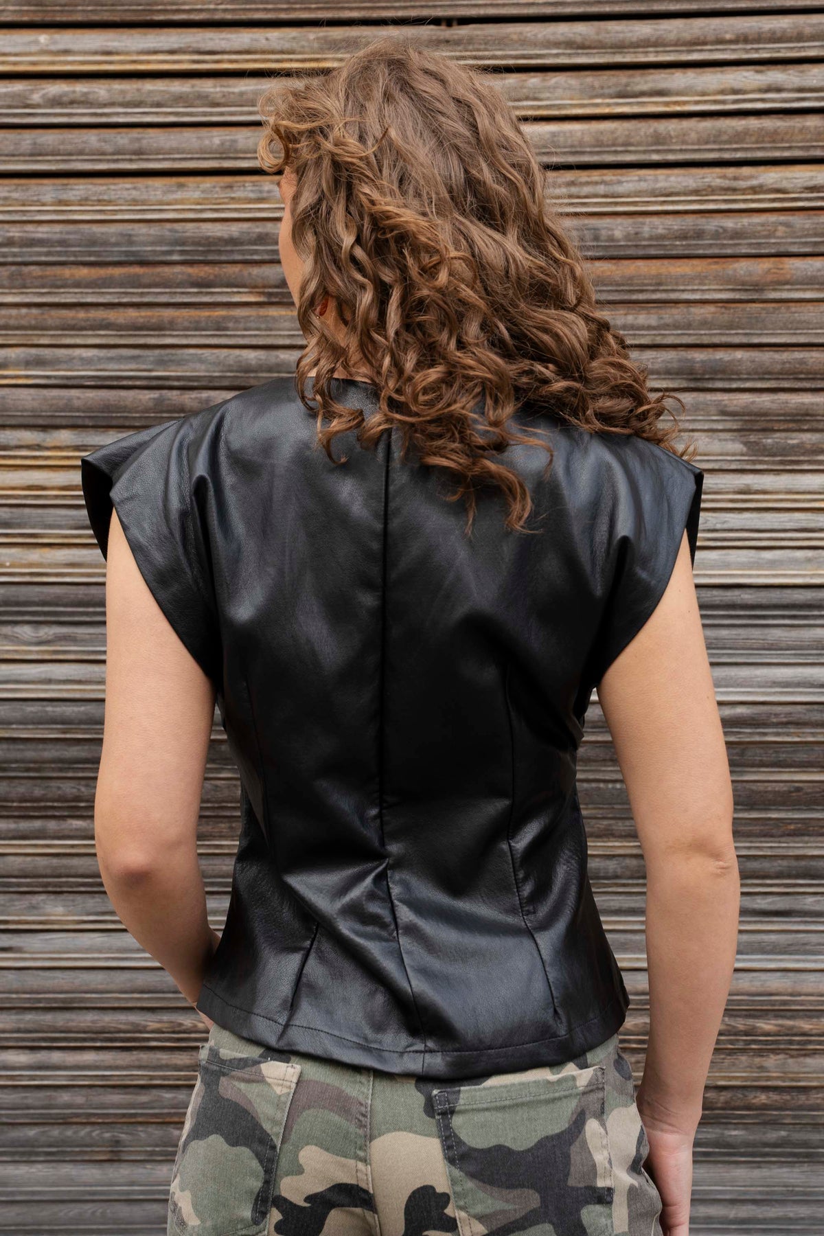Vareza Leather Top