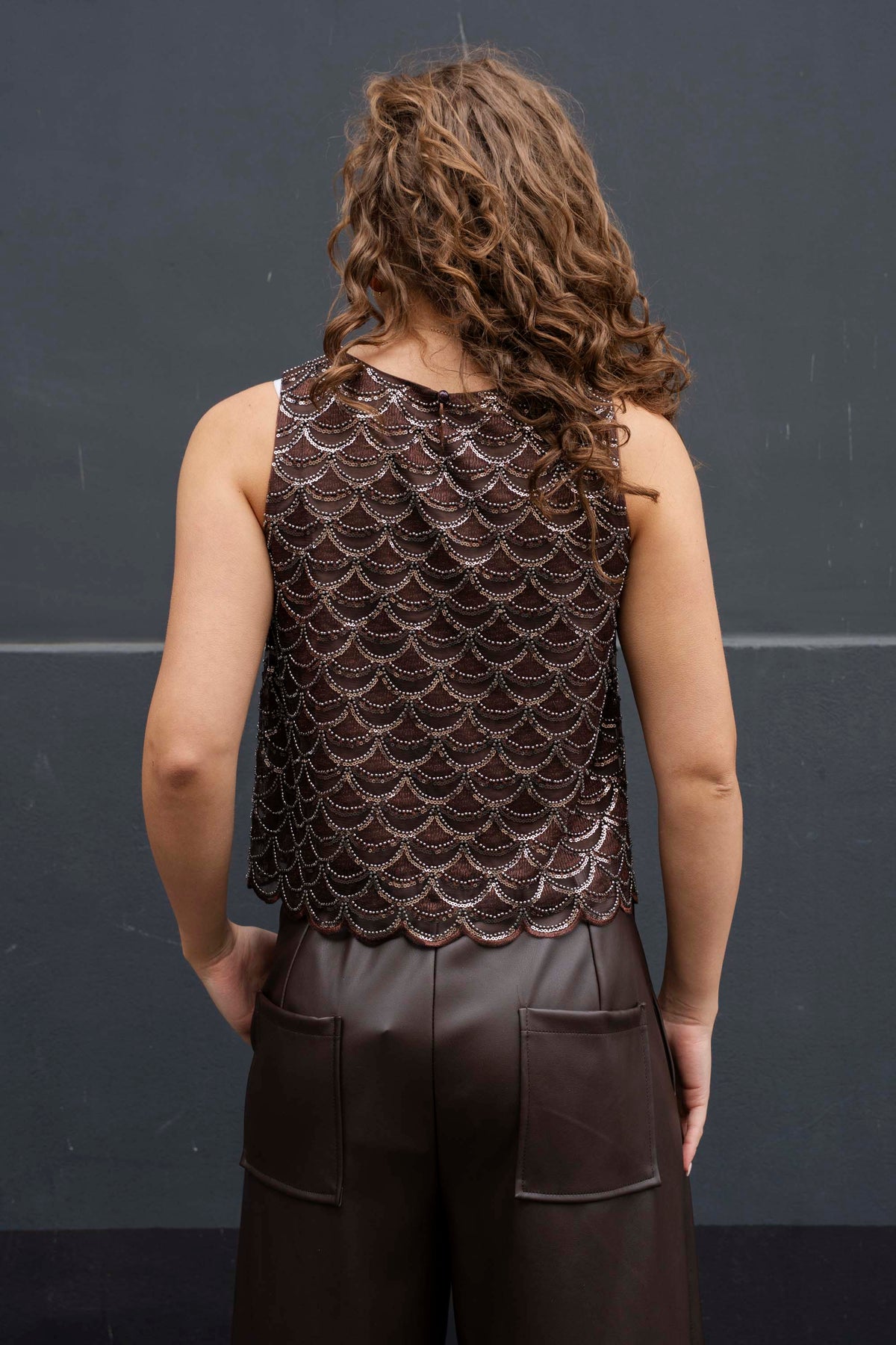 Arielle Glitter Top