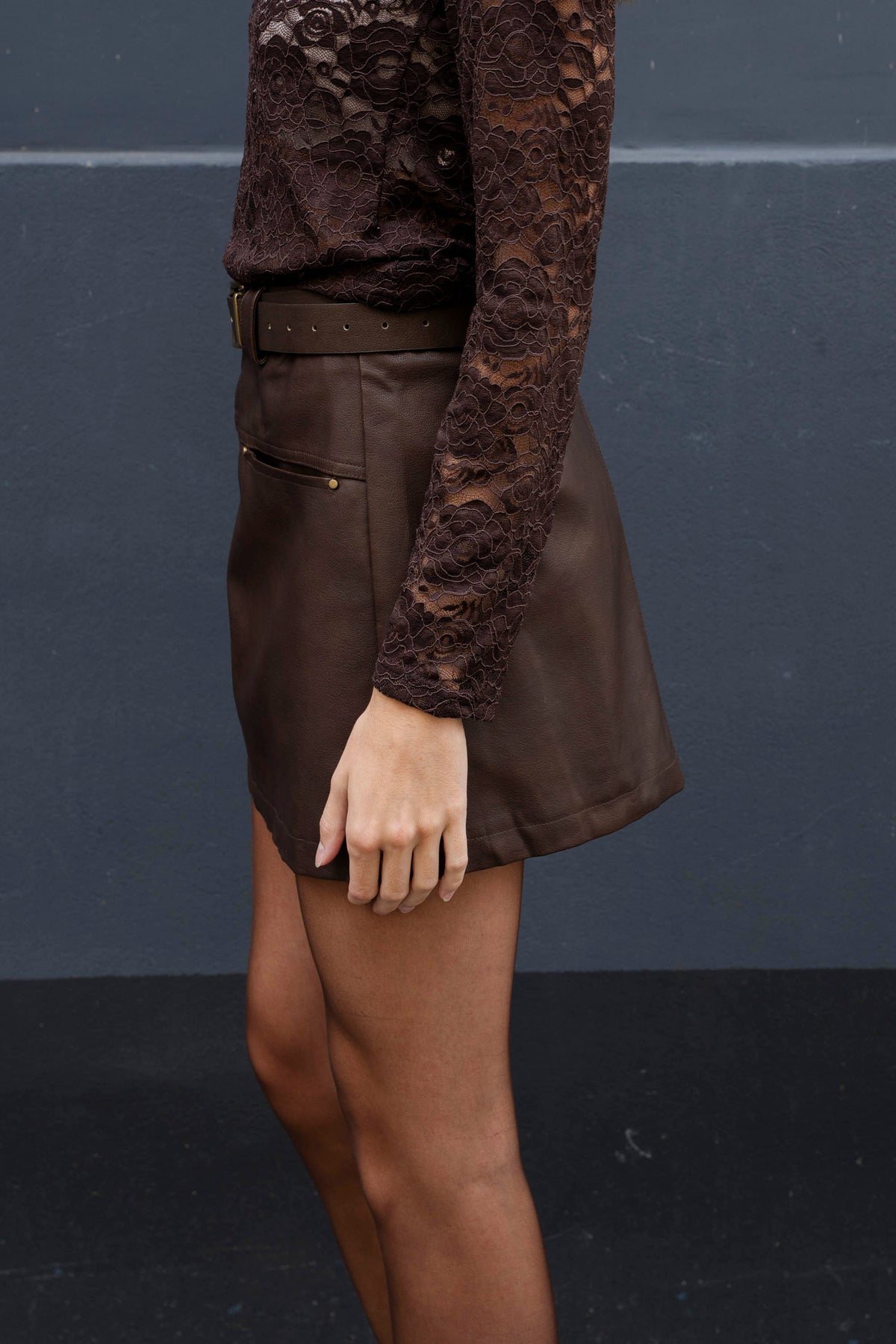 Daphira Leather Short