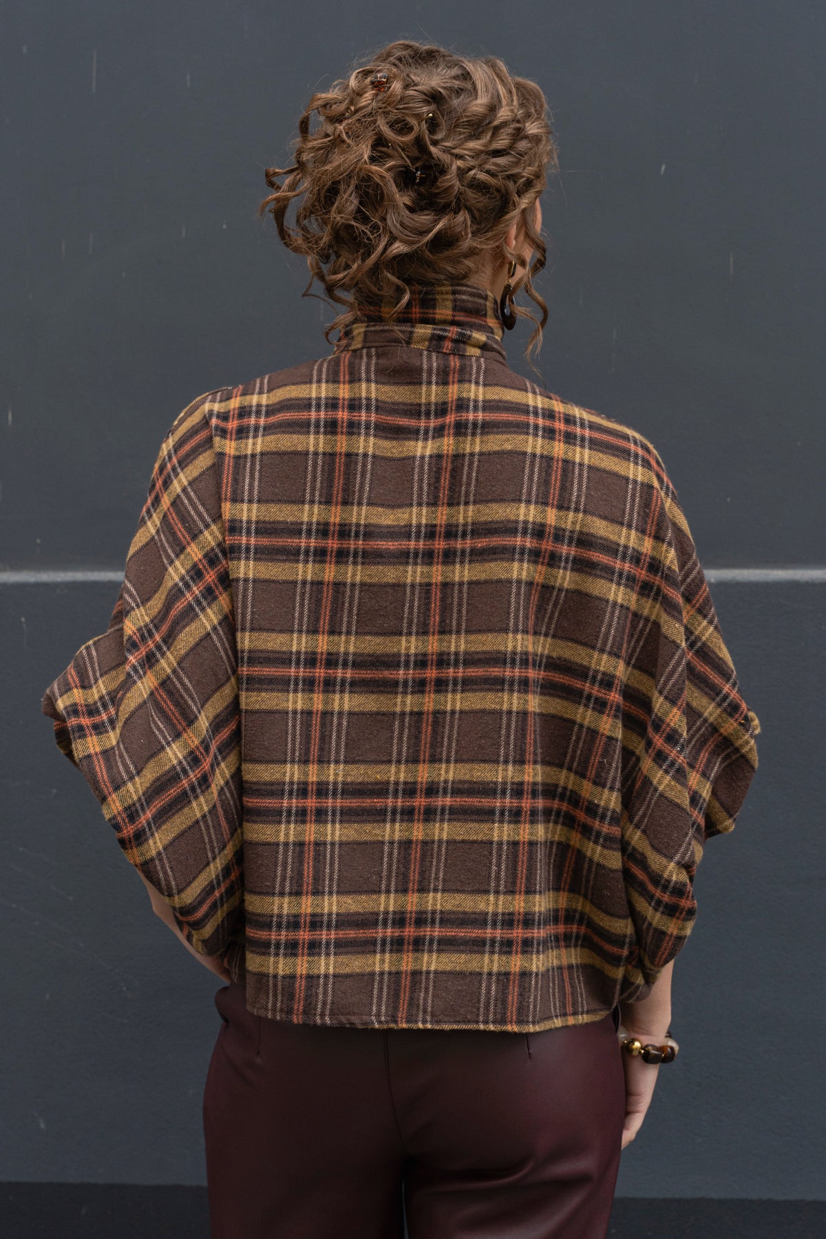 Jady Check Balloon Jacket
