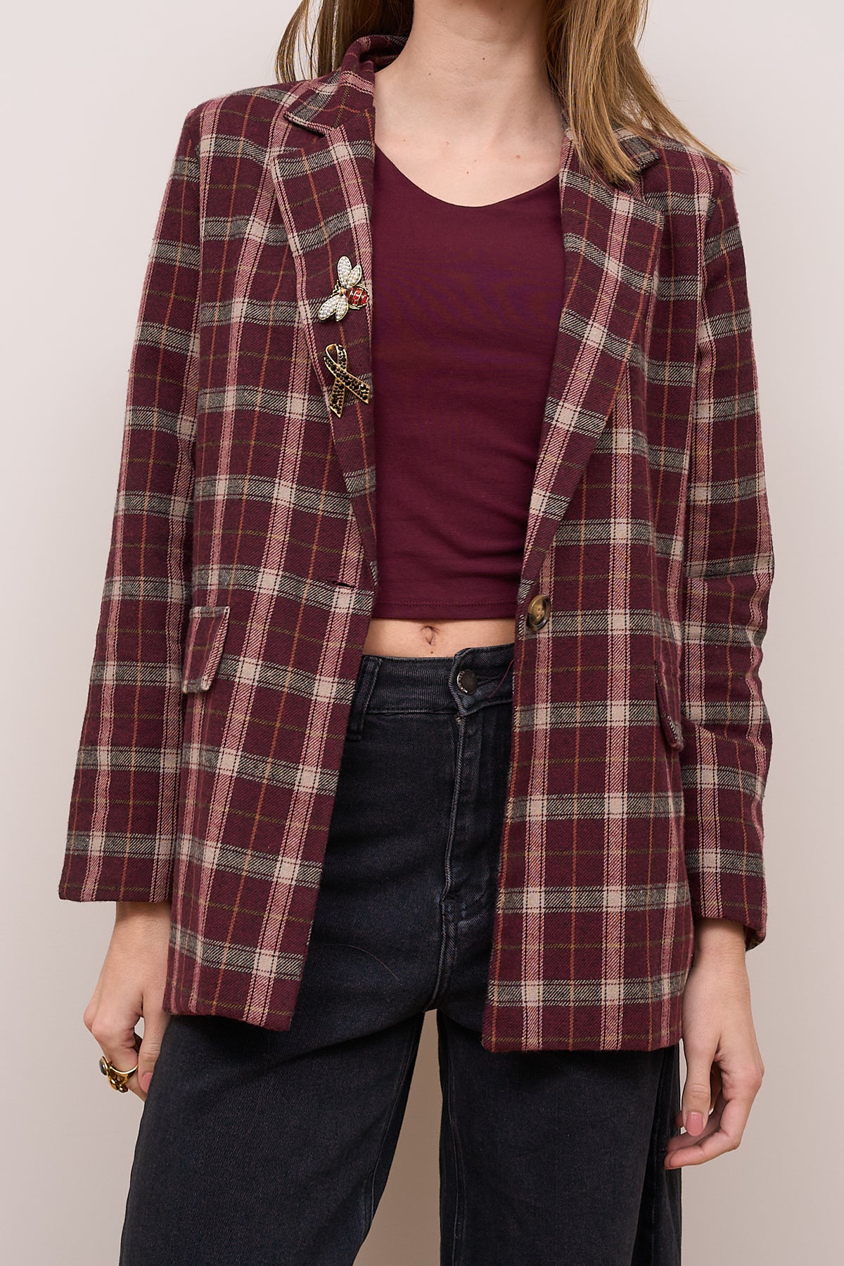 Isabeau Check Blazer in 3 Kleuren