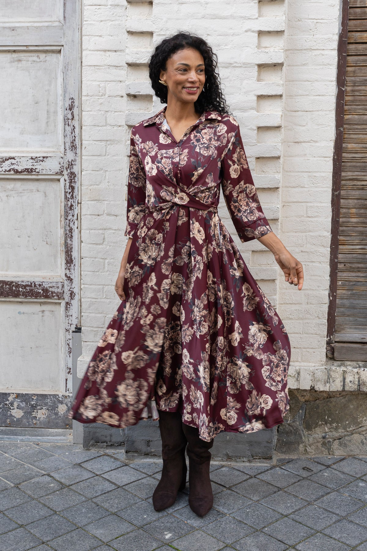 Sira Flower Jurk