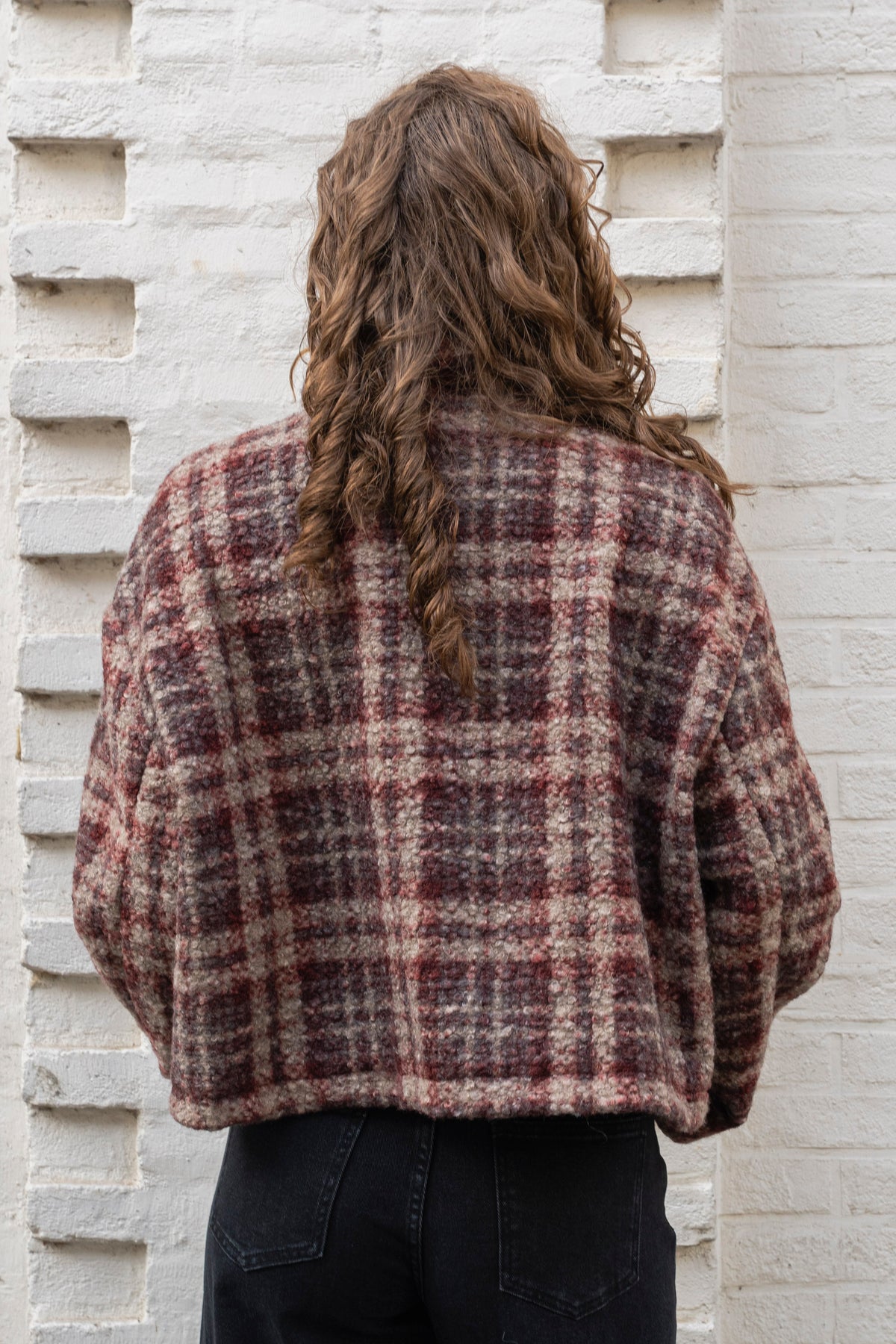 Leticia Teddy Check Jacket