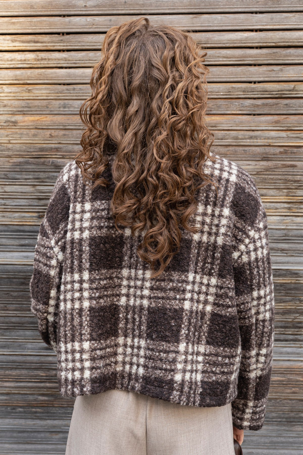 Leticia Teddy Check Jacket