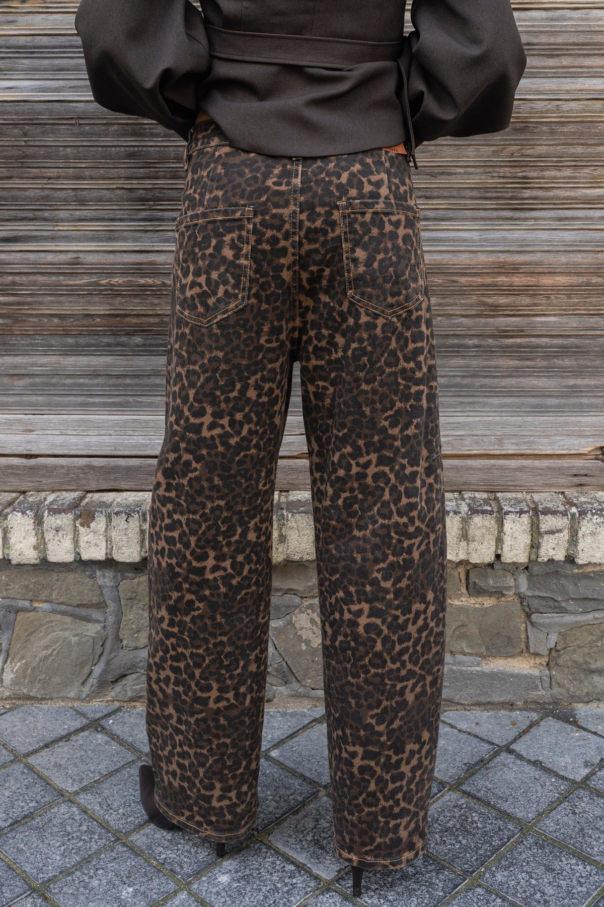 Cocoa Leopard Balloon Jeans