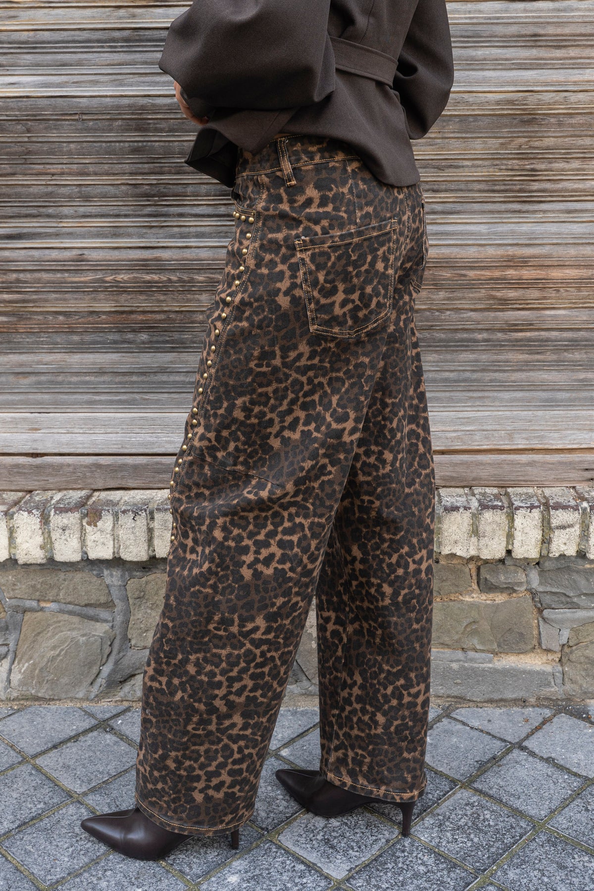 Cocoa Leopard Balloon Jeans