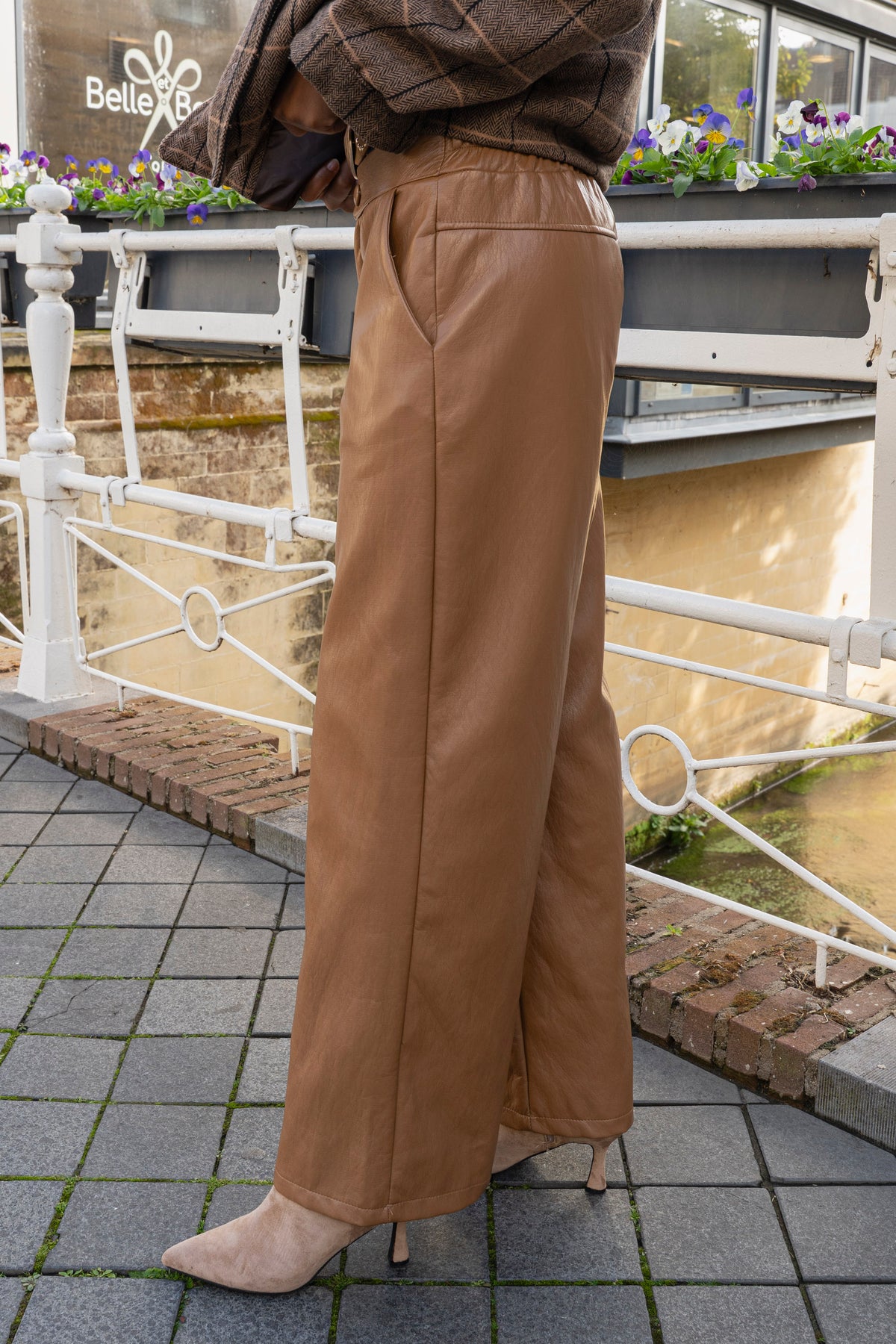 Zora Leather Broek in 2 kleuren