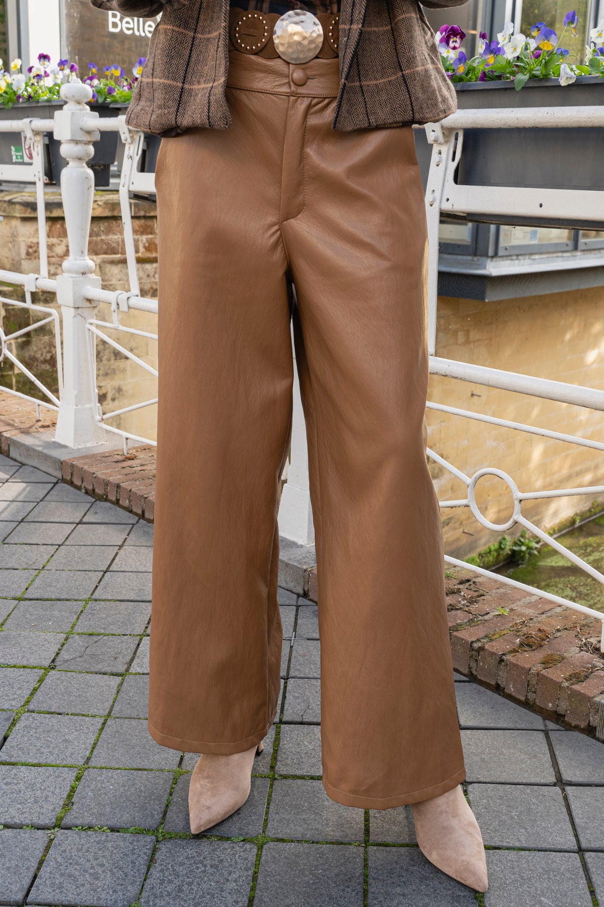 Zora Leather Broek in 2 kleuren