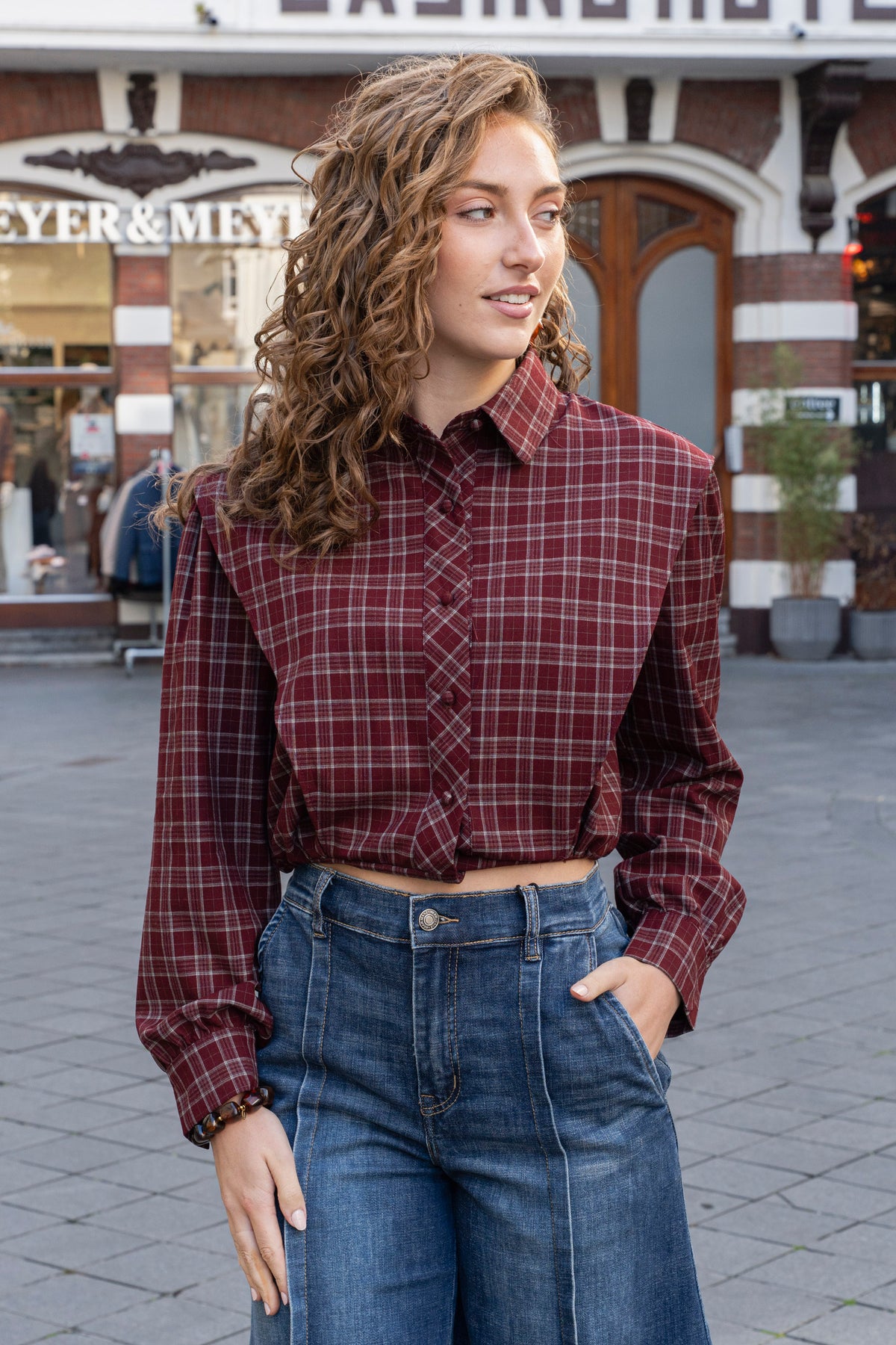 Leonie Check Blouse