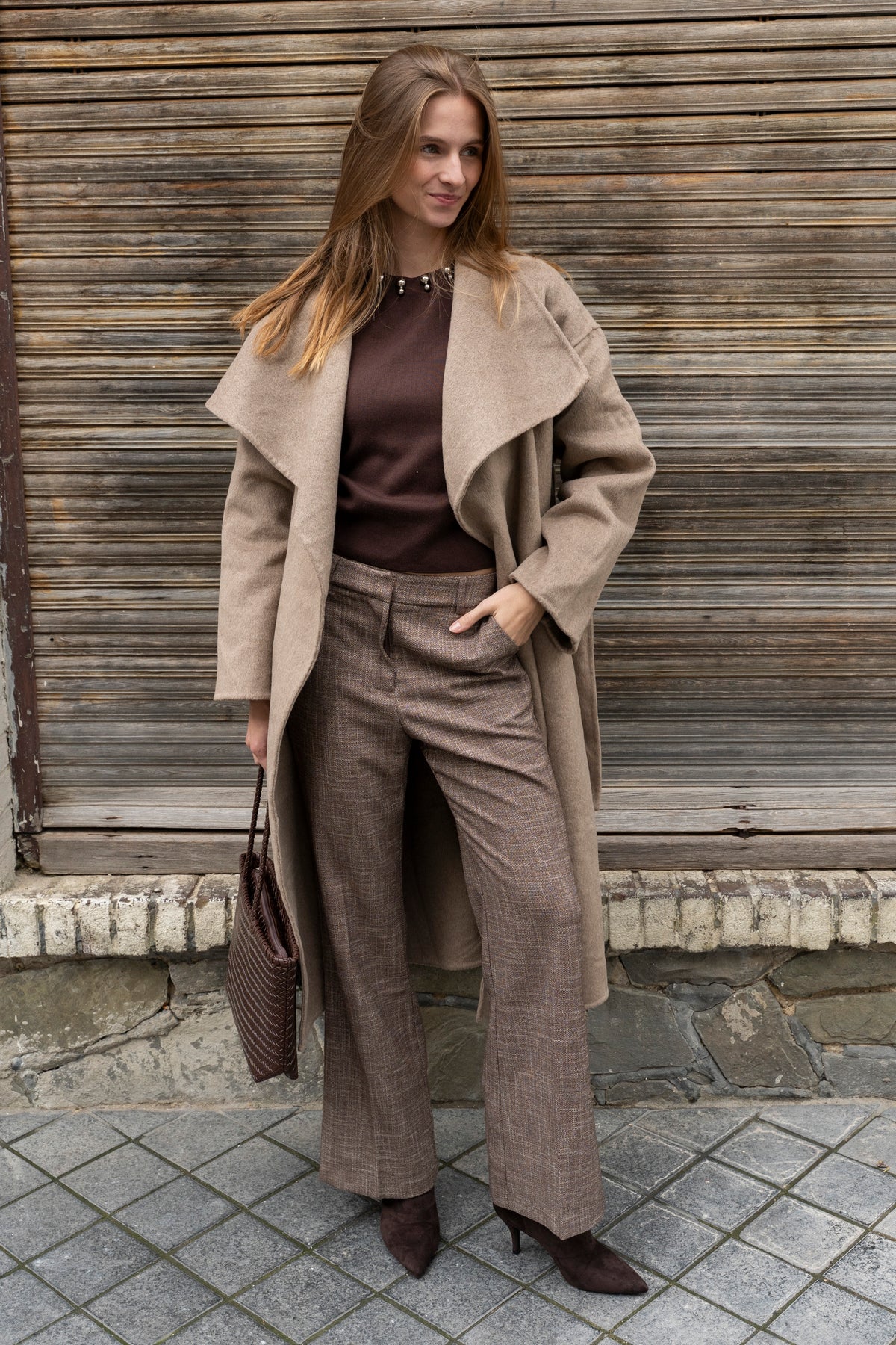 Teresa Wool Wrap Coat