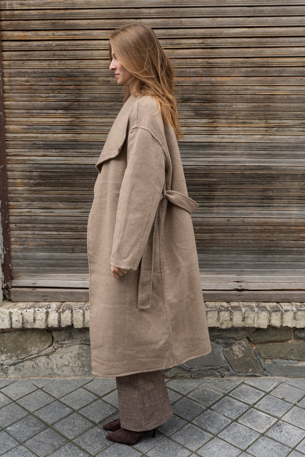 Teresa Wool Wrap Coat